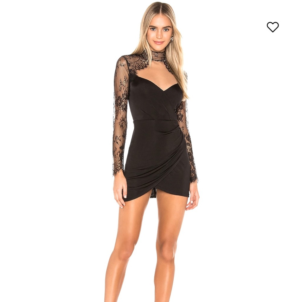 Michael Costello black mini dress